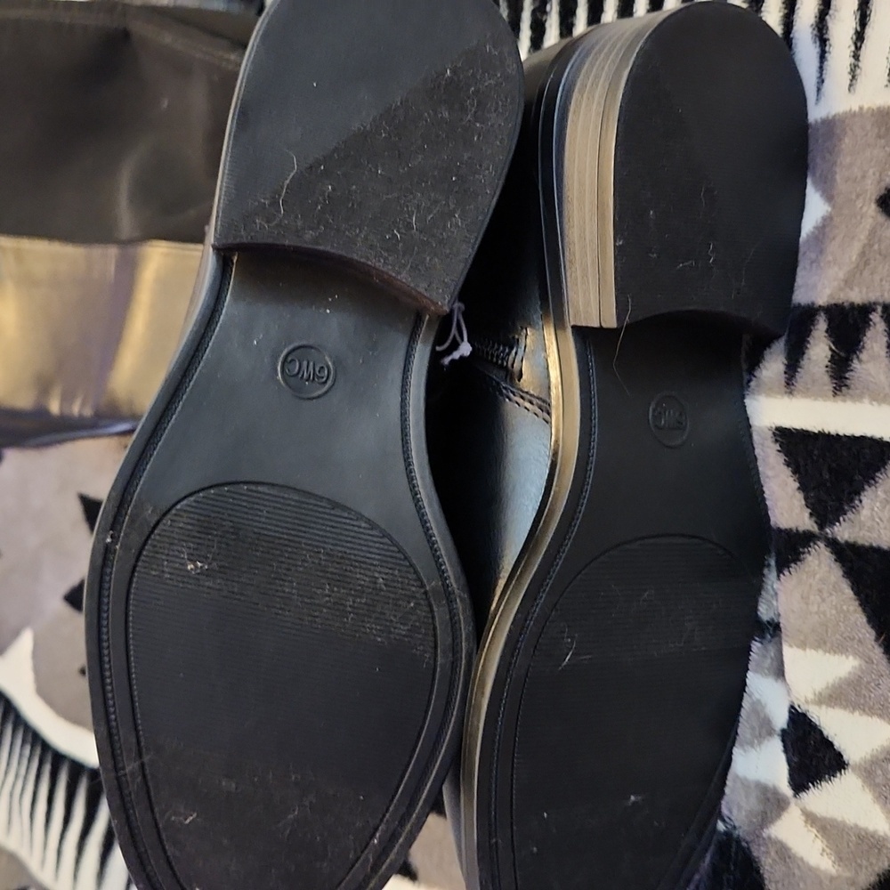 A New Day Tall Riding Boots Womens Black Size 6 Wide Calf - Picture 8 of 12